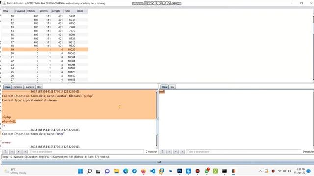 Portswigger File upload vulnerabilities: Web shell upload via race condition #31 смотреть онлайн