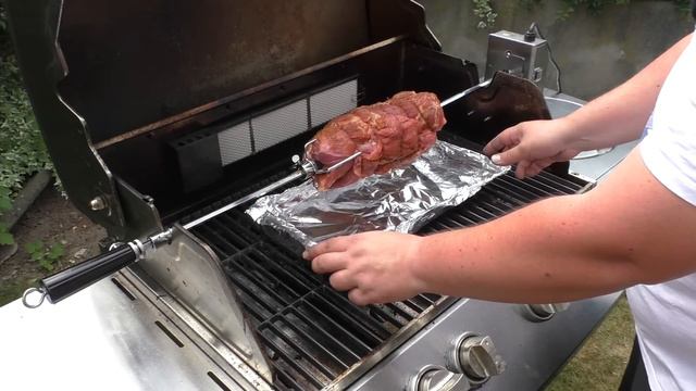 #177 - Holzfäller Spießbraten // Gefüllter Spießbraten von der Rotisserie смотреть онлайн