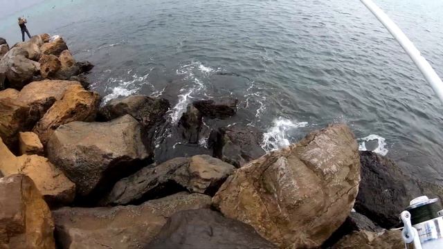 Морская рыбалка с берега в США. Мексиканский залив. Флорида. смотреть онлайн