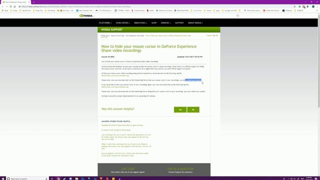 How to Hide Mouse on Nvidia Shadowplay смотреть онлайн