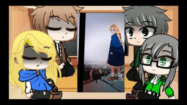 реакция манги блондинка-призиватильница