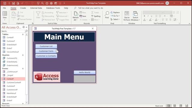 Show/Hide Buttons Based on Value of a Field in each Record in a Continuous Form in Microsoft Access смотреть онлайн