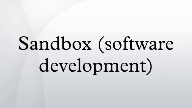 Sandbox (software development) смотреть онлайн