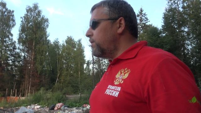 Мусорная свалка на землях сельхозназначения рядом с Горетово