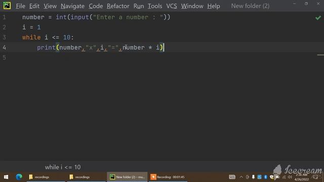 Python program for printing multiplication table for number in python | Explained смотреть онлайн