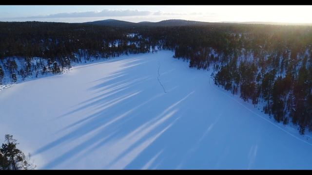 DJI Phantom 4 Pro. Мурманская обл. Зима смотреть онлайн