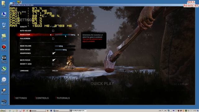 Dead by Daylight запуск на слабом ПК (ОЗУ 4, GeForce GTX 550 TI 1 ГБ) смотреть онлайн