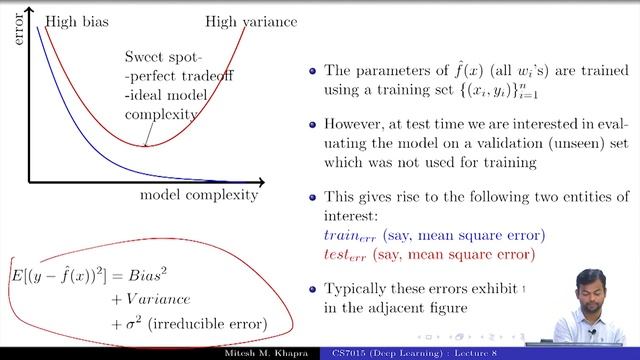 Deep Learning(CS7015): Lec 8.2 Train error vs Test error смотреть онлайн