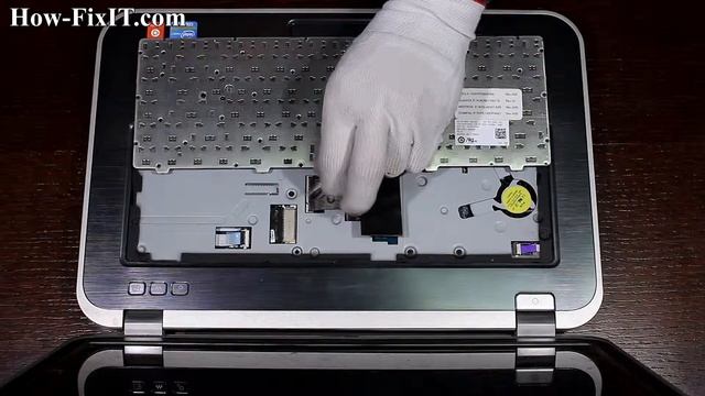How to replace keyboard on Dell Inspiron 15R 5520, 7520, 1518, 1818 laptop смотреть онлайн