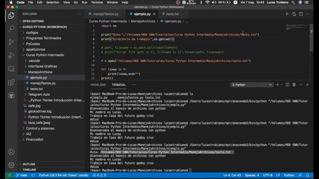 Manejo de Archivos en Python - Ruta de un archivo, nunca falla смотреть онлайн