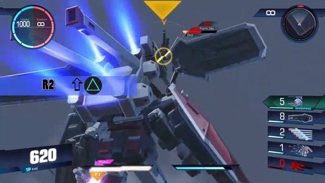 Gundam Versus Combo Guide - Full Armor Gundam [New]