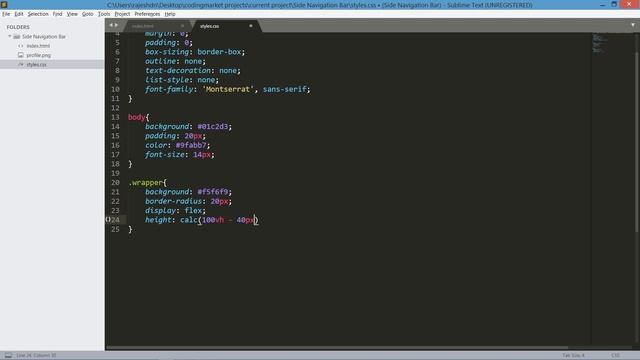 how to create the Simple Side Navigation Bar using HTML and CSS | Vertical Navigation Bar смотреть онлайн