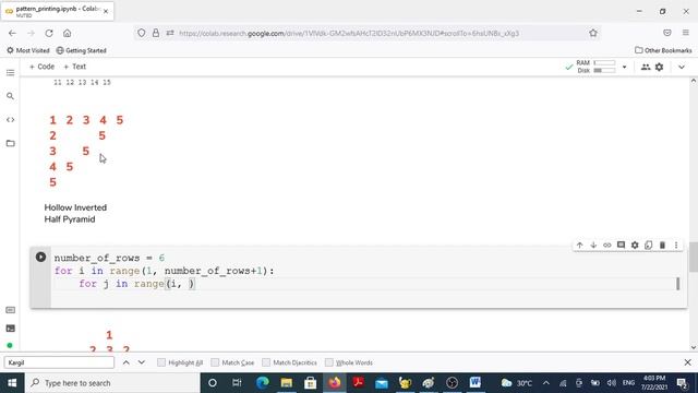 Python || Triangular Pattern Printing || 2 || (Tamil) смотреть онлайн