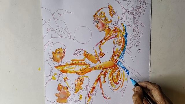 How to Paint Cover Page for Magazines | Cover page Paintings | Magazines paintings смотреть онлайн