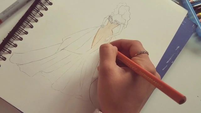 Simple Brown Dress Drawing смотреть онлайн