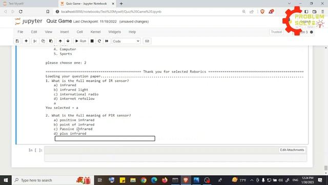 How to make a Quiz Game using basic python । python beginner project । python game смотреть онлайн