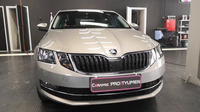 Skoda покрыта в два слоя Ceramic Pro 9H смотреть онлайн