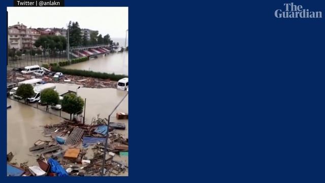 Turkey floods: Heavy rains sweep away cars and leave villages without power смотреть онлайн