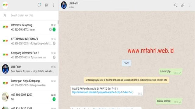 WhatsaApp API Chatbot Langsung Dari Website ( PHP & Json ) смотреть онлайн