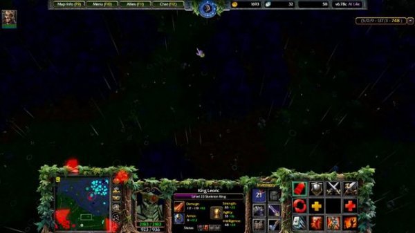 King Leoric – The Skeleton King | 5v5 | Dota 1 Gameplay | Warcraft III: Reforged