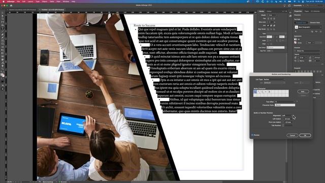 Angled Bullet List Creation in Adobe InDesign [Create Lists in Custom Shapes] смотреть онлайн
