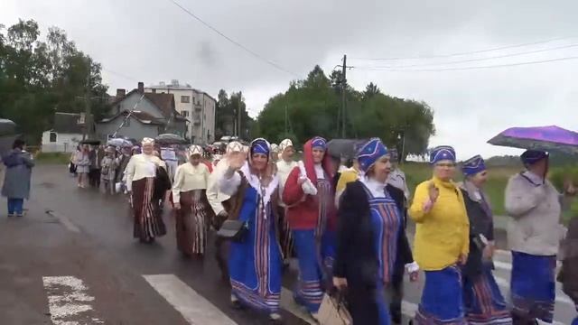 Международный песенный праздник в Сортавале Шествие участников 15.06.2019 смотреть онлайн