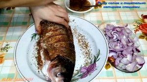 Как вкусно запечь в духовке Толстолобика #рыба #толстолобик #рецепты #fish #silver carp #recipes