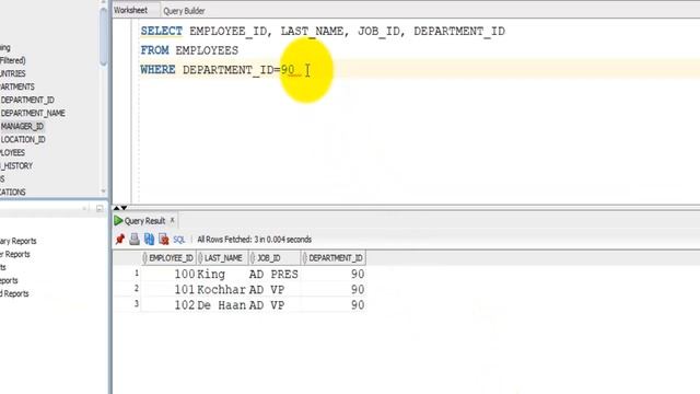 Oracle 12c SQL Workshop: SL#13 Limiting the rows using WHERE clause смотреть онлайн