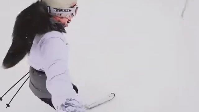 Грузия. Гудаури. Катание в снегопад смотреть онлайн