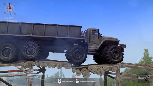 Spintires: MudRunner - KRAZ MONSTER TRUCK vs Road Collapse смотреть онлайн