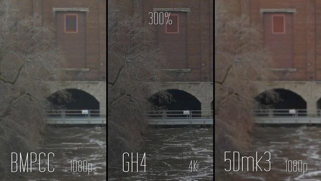 Тест-сравнение: GH4 4K против BMPCC против 5D MarkIII смотреть онлайн
