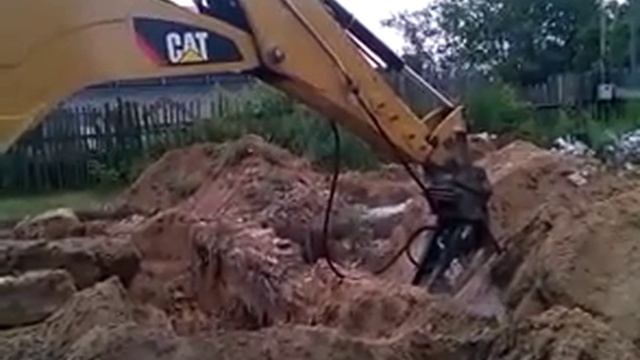 Демонтаж фундамента - гидромолот смотреть онлайн