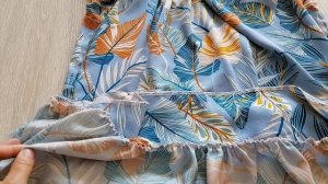 Как пришить оборку к платью