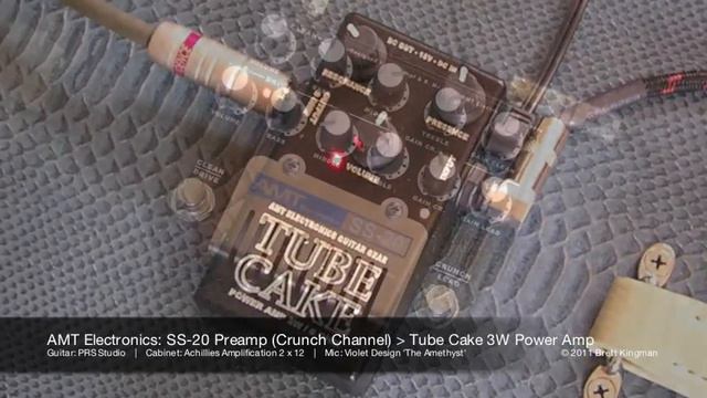 AMT Electronics: SS-20 Preamp And Tube Cake Power Amp (PRS Studio)