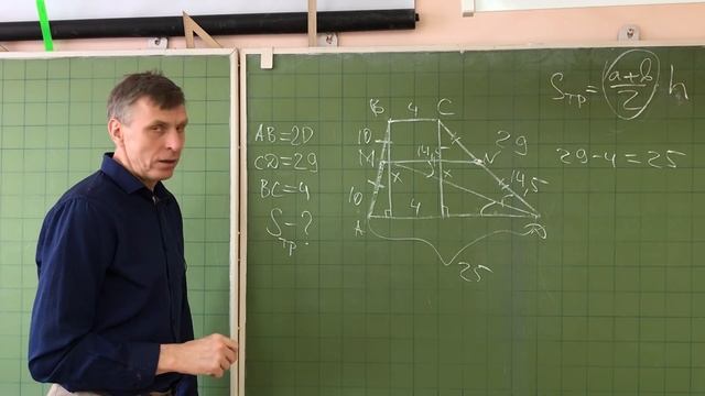 Чего не заметил учитель? Задача Найти площадь трапеции.