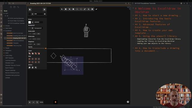 Part 5: Intro To Obsidian-Excalidraw - Stencil Library