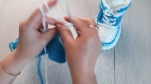 Детские кроссовки для детей 6 мес. - 1 год | МК для начинающих