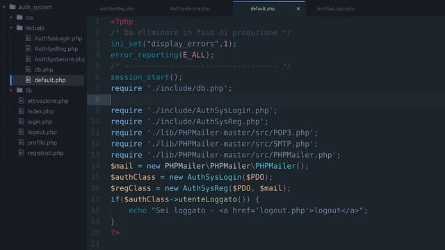 [IT] Sistema di autenticazione in php v1.2 - Definizione classe AuthSysSecure #2 смотреть онлайн