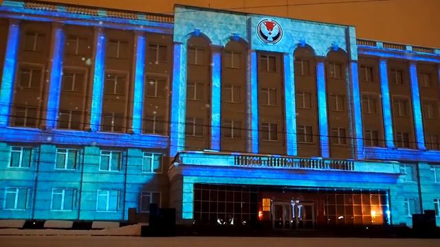 Световое новогоднее шоу. г. Ижевск смотреть онлайн
