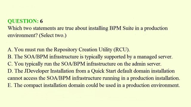 1Z0-435 Exam - Oracle Business Process Management Test Suite 12c Essentials Questions смотреть онлайн
