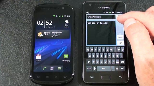 Samsung Nexus S vs Samsung Galaxy S II "Face Off" Part 2 смотреть онлайн
