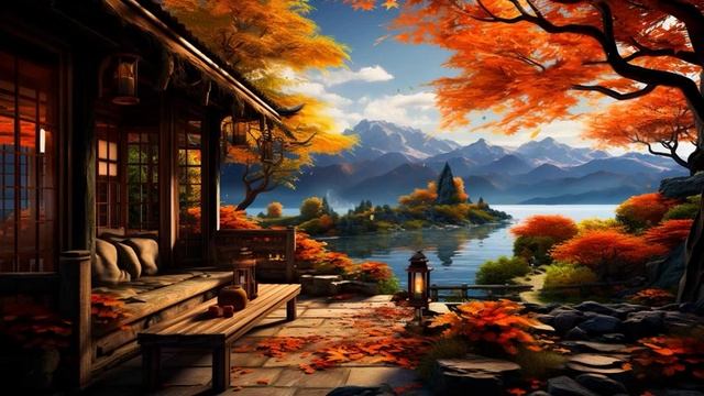 Осенний день в уютной кофейне Книга 4К с расслабляющей джазовой музыкой для учебы/работы #91 смотреть онлайн