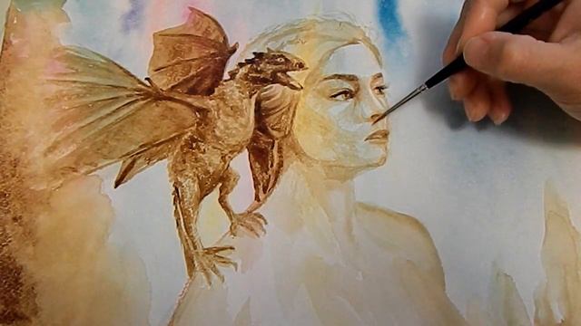? Дейенерис и дракон кофейной краской. часть 2 смотреть онлайн