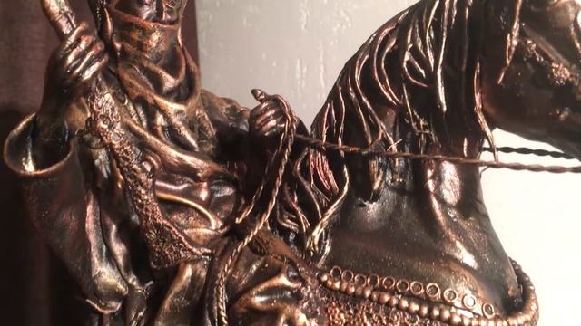 Арабский наездник на коне скульптура HANDMADE смотреть онлайн