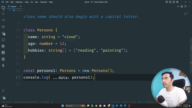 TypeScript Object-Oriented Programming Tutorial? Understanding Classes and Constructors in Hindi смотреть онлайн