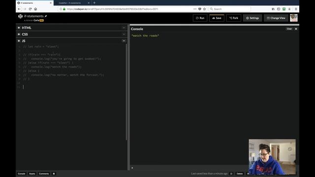 Coding with Carla - JavaScript if statements смотреть онлайн