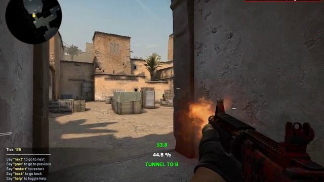 CS.GO 15.01-тренировка YPRAC DUST 2 смотреть онлайн
