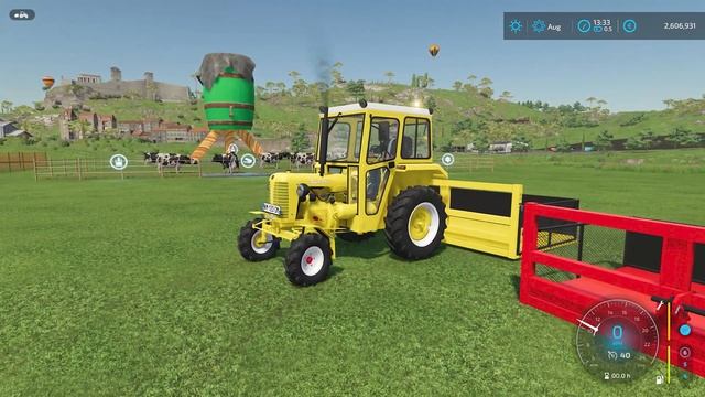 TRANSPORT OF COLORS ! GIANT ANIMALS TRANSPORTING WITH MINI TRACTORS ! Farming Simulator 22 смотреть онлайн