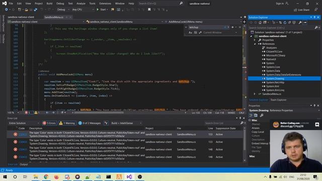 Solved! C# Compilation Error: The type 'Color' exists in both 'System.Drawing, and 'CitizenFX.Core смотреть онлайн