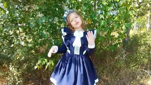 Стих. Мы ребята ПЕРВОКЛАШКИ. Алиса 6 лет. смотреть онлайн